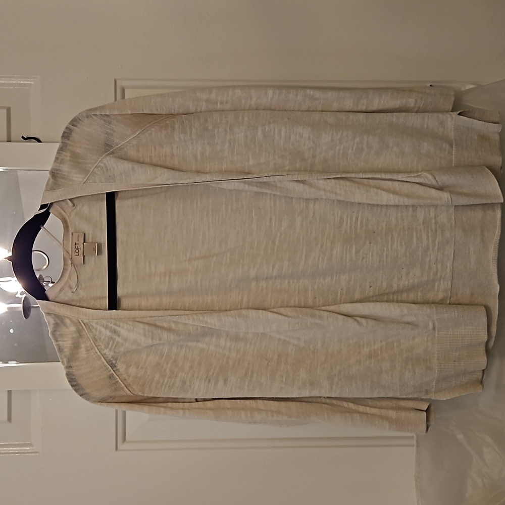 Used White Knit Cardigan